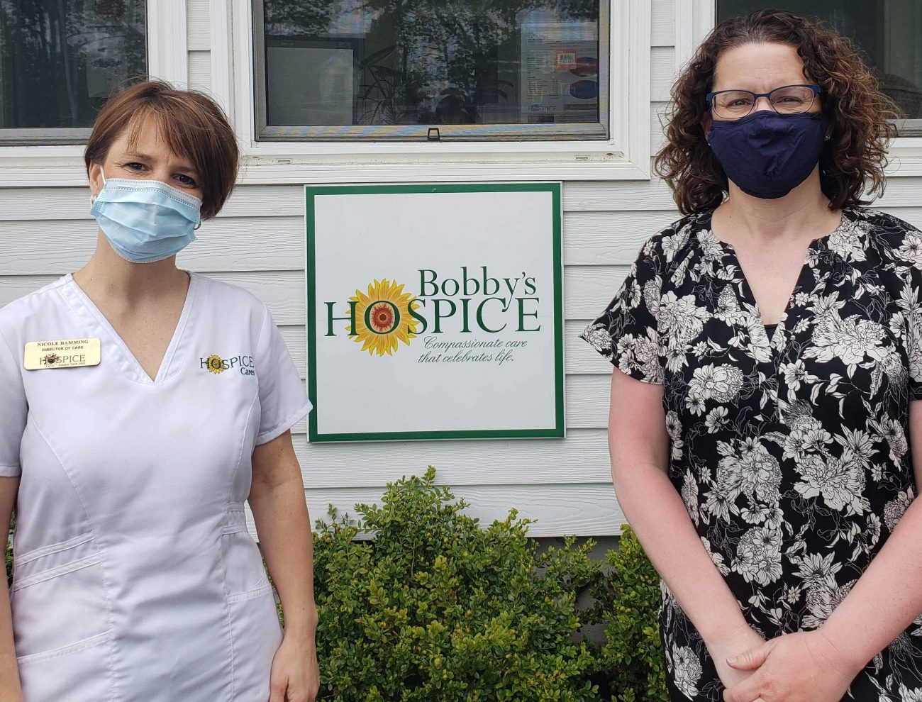 Nicole and Tina at Hospice